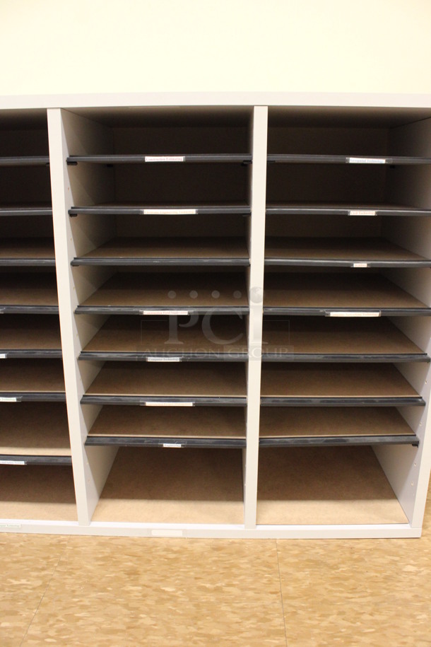Wood Pattern Shelving Unit. 39.5x12x24. (Room 108) - Image 4 of 4