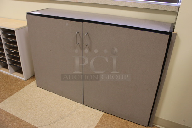 Gray Counter w/ 2 Doors. 47.5x14x31. (Room 108) - Image 2 of 4