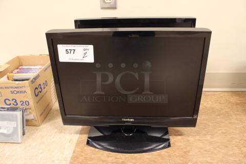 2 ViewSonic N1930w-2M 19" Computer Monitors. 2 Times Your Bid! (Room 108)