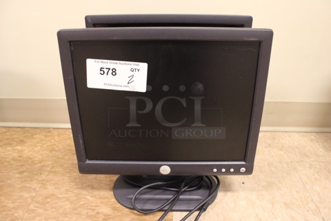 2 Dell Model E152FPc 15" Computer Monitors. 2 Times Your Bid! (Room 108)