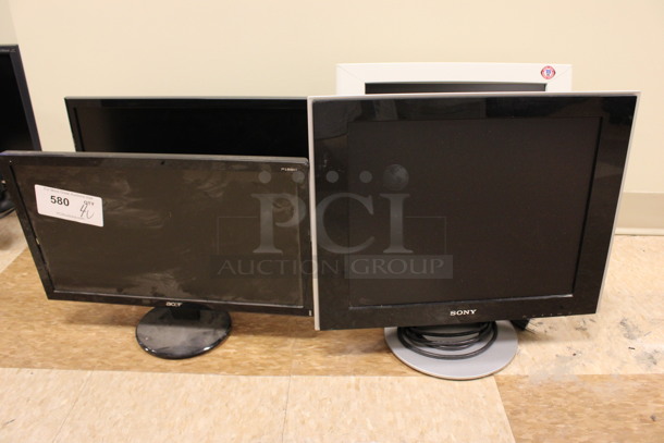 4 Various Computer Monitors; Acer Model P186H, Acer Model P191W, Sony Model SDM-HS73 and Radius. 15
