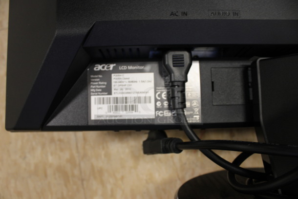 4 Various Computer Monitors; Acer Model P208M-C, Dell Model 2007FPc, Acer Model H233H and HP TouchSmart 320. 20", 23". 4 Times Your Bid! (Room 108) - Image 2 of 8