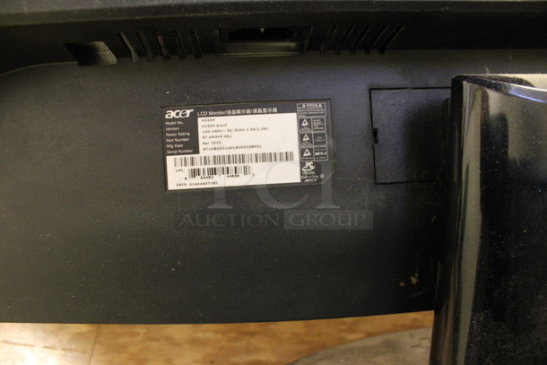 4 Various Computer Monitors; Acer Model P208M-C, Dell Model 2007FPc, Acer Model H233H and HP TouchSmart 320. 20", 23". 4 Times Your Bid! (Room 108) - Image 6 of 8