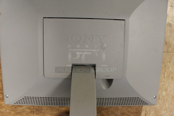 4 Various Computer Monitors; Sony Model SDM-M51D, HP Model L1906, Lenovo and ViewSonic Model VA130wm. 15", 19", 22". 4 Times Your Bid! (Room 108) - Image 3 of 9
