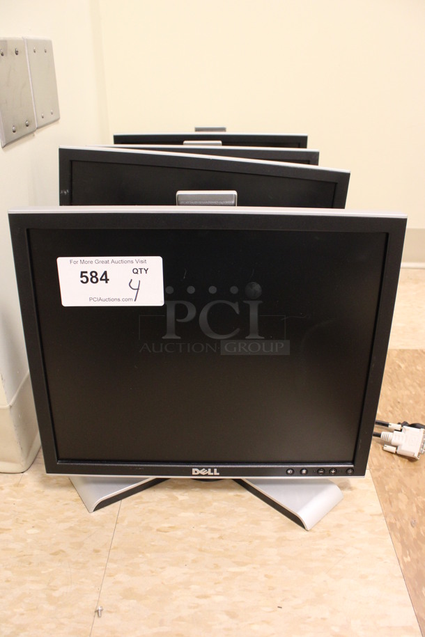 4 Dell Model 1707FPt Computer Monitors. 19