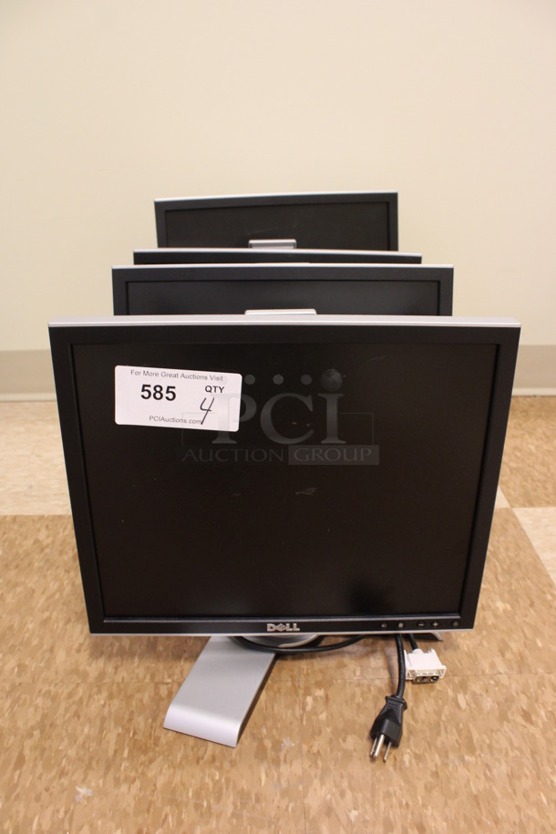 4 Dell Model 1707FPt Computer Monitors. 19