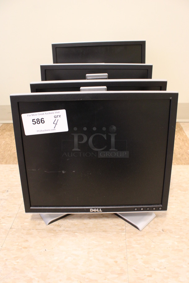 4 Dell Model 1707FPt Computer Monitors. 19