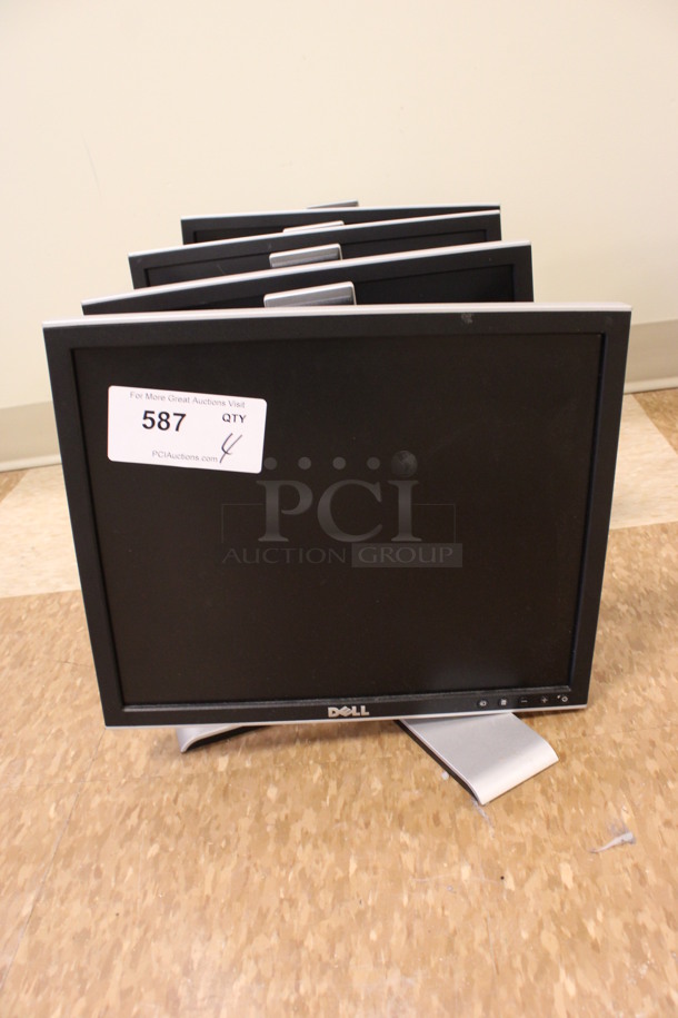 4 Dell Model 1707FPt Computer Monitors. 19
