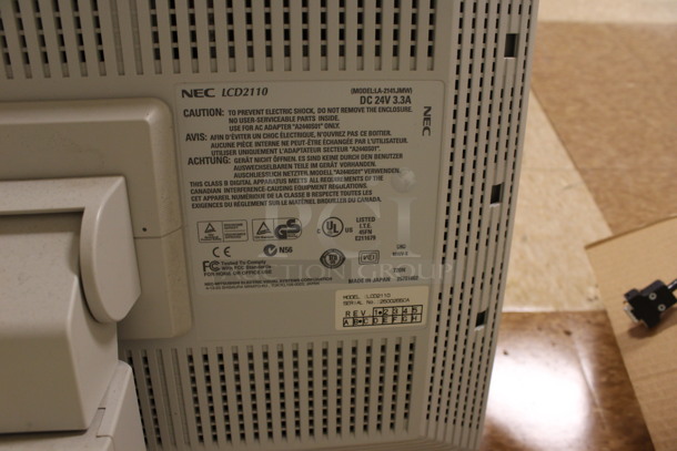 NEC Model LCD2110 21" Computer Monitor. (Room 108) - Image 4 of 4