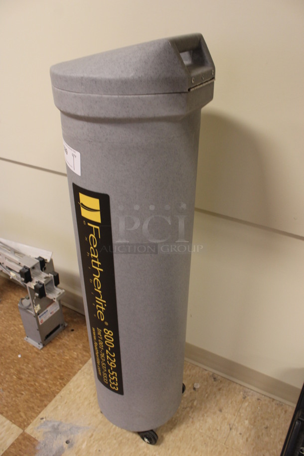 Featherlite Gray Bin w/ Bags. 13x14x48. (Room 108) - Image 2 of 5