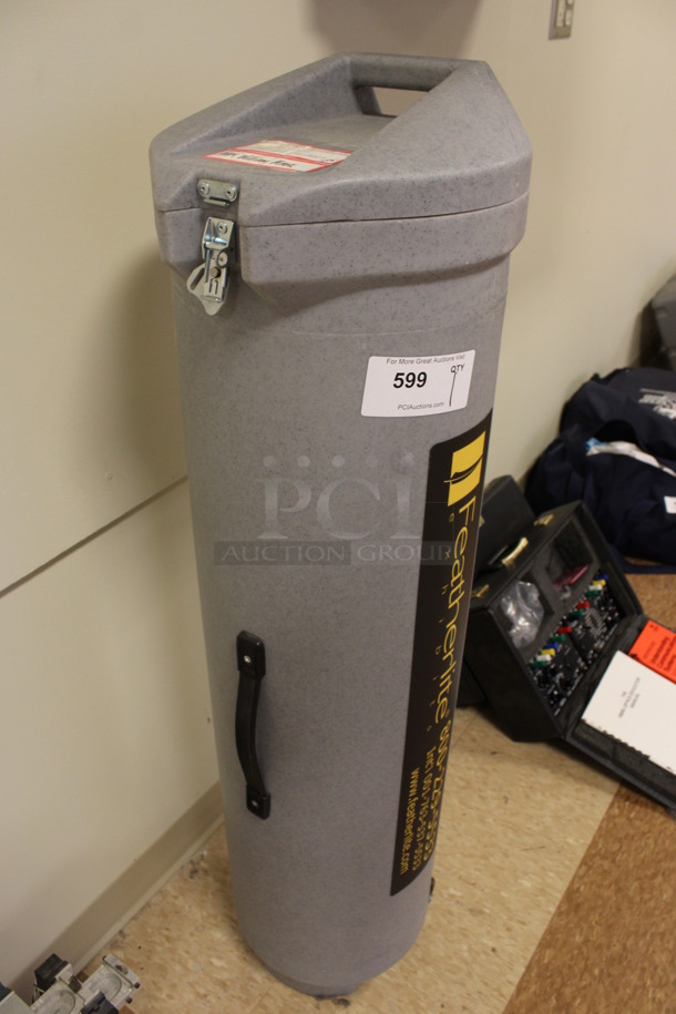 Featherlite Gray Bin w/ Bags. 13x14x48. (Room 108) - Image 3 of 5