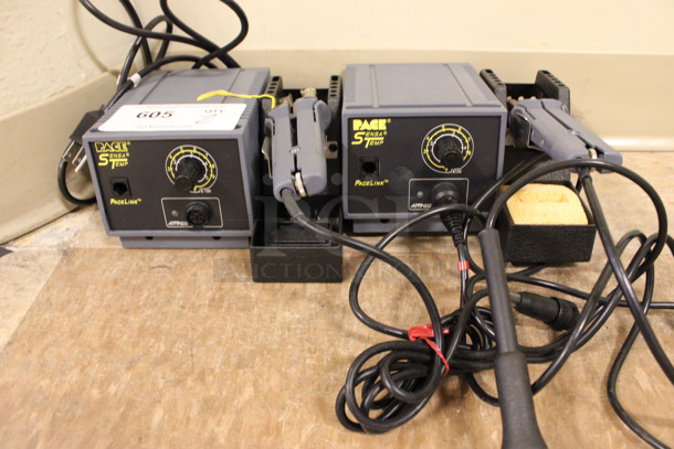 2 Pace Sensa Temp PaceLink Soldering Stations. 7.5x9x4. 2 Times Your Bid! (Room 108)