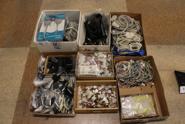 ALL ONE MONEY! Lot of 7 Boxes of Various Wires! (Room 108)