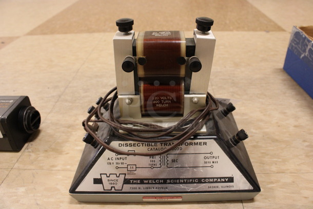 Welch Scientific Dissectible Transformer. 9x7x7. (Room 108)