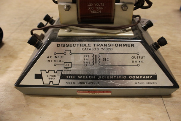Welch Scientific Dissectible Transformer. 9x7x7. (Room 108) - Image 2 of 3