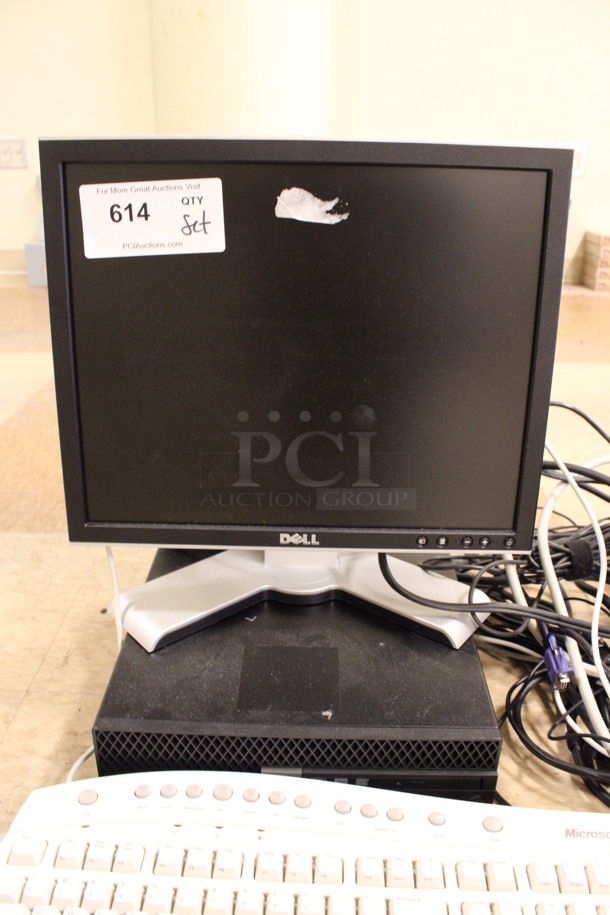 ALL ONE MONEY! Lot of Dell 17" Computer Monitor, Computer Tower, 6 Speakers, Keyboard and Mouse! (Room 108) - Image 3 of 6