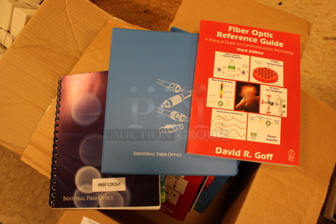 ALL ONE MONEY! Lot of Various Books/Manuals Including Fiber Optic Reference Guide! (Room 108)