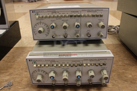 2 Hewlett Packard HP 3312A Function Generators. 8.5x14.5x4. 2 Times Your Bid! (Room 108)