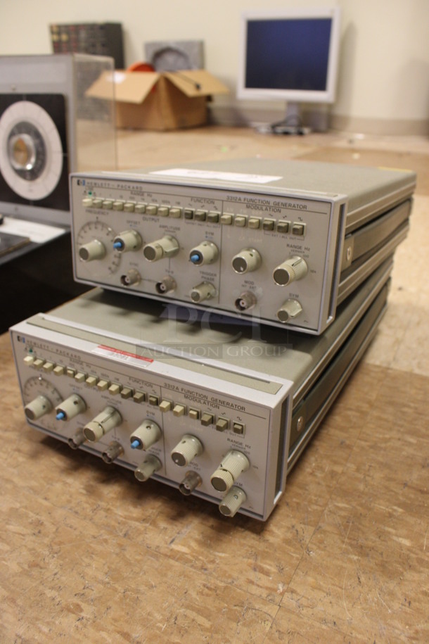2 Hewlett Packard HP 3312A Function Generators. 8.5x14.5x4. 2 Times Your Bid! (Room 108) - Image 4 of 4