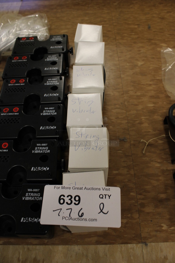ALL ONE MONEY! Lot of 7 Pasco Model WA-9857 String Vibrator and 7 Units! Includes 7x2.5x3. (Room 108) - Image 5 of 6
