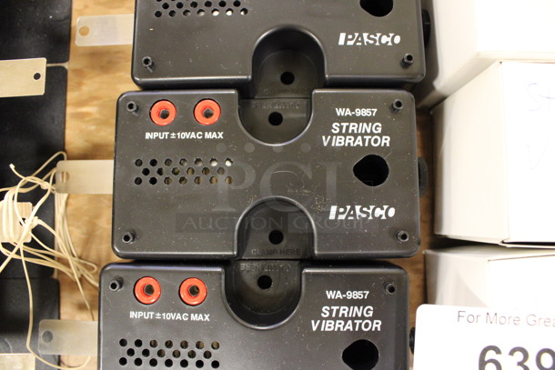 ALL ONE MONEY! Lot of 7 Pasco Model WA-9857 String Vibrator and 7 Units! Includes 7x2.5x3. (Room 108) - Image 6 of 6
