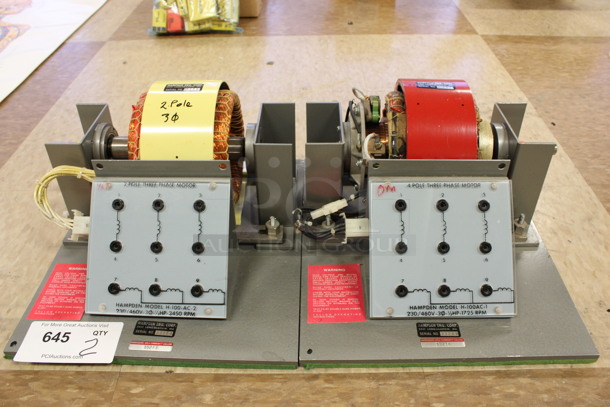 2 Hampden Motors; 2 Pole and 4 Pole. 12x14x6.5. 2 Times Your Bid! (Room 108) - Image 1 of 7