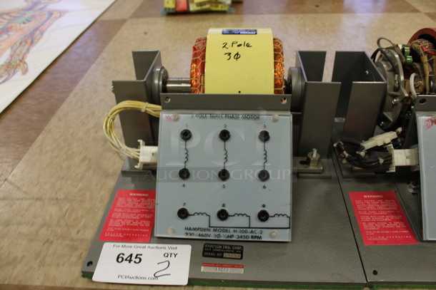 2 Hampden Motors; 2 Pole and 4 Pole. 12x14x6.5. 2 Times Your Bid! (Room 108) - Image 2 of 7