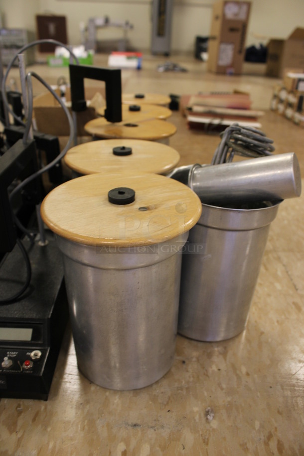 ALL ONE MONEY! Lot of 10 Pasco Photogate Timers and 6 Metal Bins w/ Wood Tops! Includes 3x3.5x10. (Room 108) - Image 3 of 5
