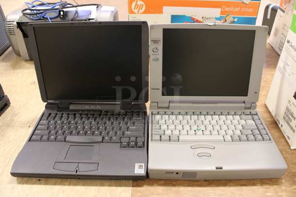 2 Laptops; Dell model PPL Latitude and Toshiba Satellite Pro 430CDT. 11.5
