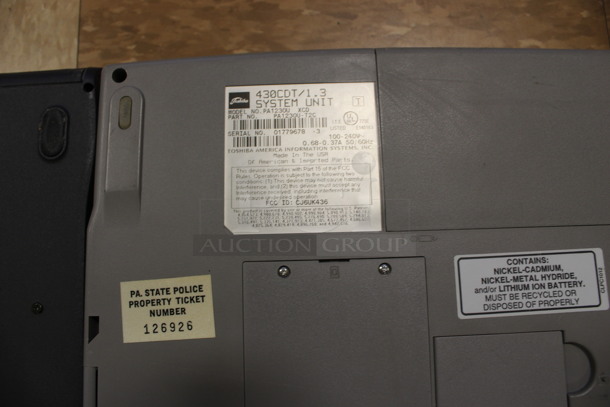 2 Laptops; Dell model PPL Latitude and Toshiba Satellite Pro 430CDT. 11.5", 13.5". 2 Times Your Bid! (Room 108) - Image 9 of 9