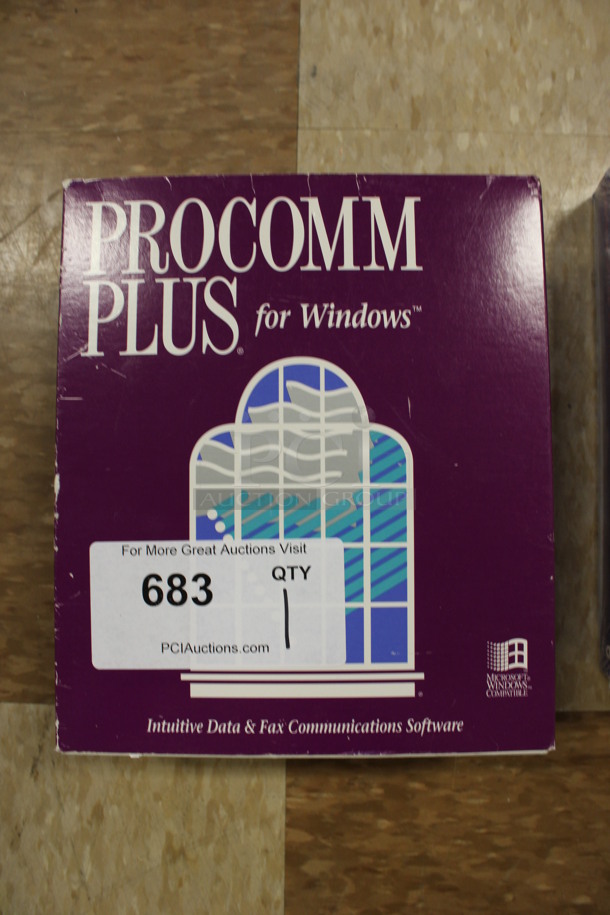 IN ORIGINAL BOX! Procomm Plus Windows Intuitive Data and Fax Communications Software. (Room 108)