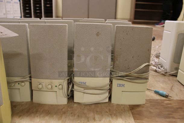 ALL ONE MONEY! Lot of 19 IBM Speakers! 3x3x7. (Room 108) - Image 3 of 3