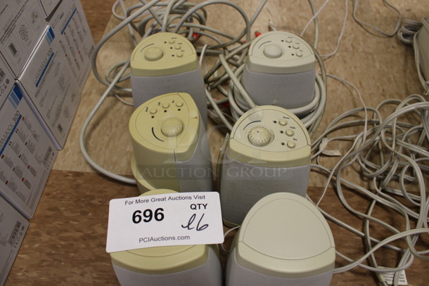ALL ONE MONEY! Lot of 6 Altec Lansing Speakers! 3.5x3.5x6.5. (Room 108) - Image 2 of 4