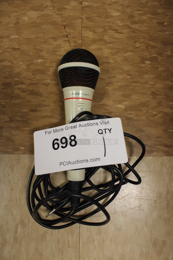 Coby CM P24 Microphone. 2x2x7. (Room 108)