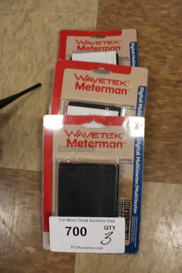 3 BRAND NEW! Wavetek Meterman Digital Multimeter Multitesters. 3x5x1. 3 Times Your Bid! (Room 108)