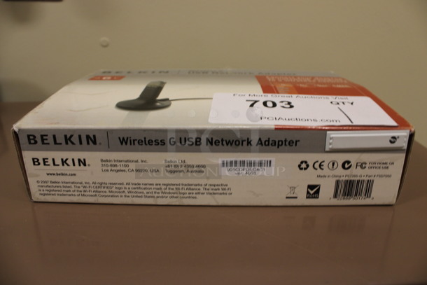 IN ORIGINAL BOX! Belkin Wireless G USB Network Adapter. 2.5x2.5x4.5. (Room 108) - Image 2 of 3