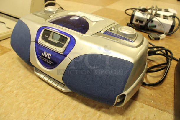 JVC RC-BX33 Countertop Portable CD Player. 16x9x6. (Room 108)
 - Image 3 of 4