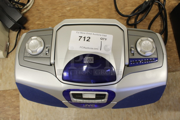 JVC RC-BX33 Countertop Portable CD Player. 16x9x6. (Room 108)
 - Image 4 of 4