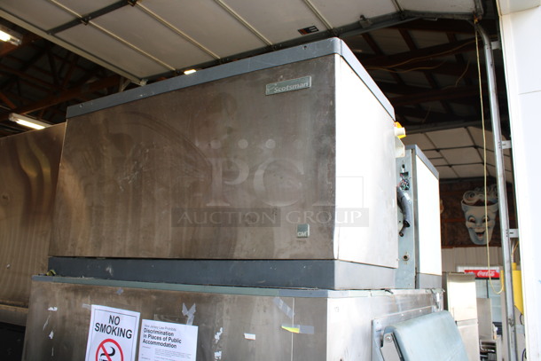 2 Scotsman Model CME1656RS-3F Stainless Steel Commercial Ice Machine Heads on Follett Model LD124S / SG3200-72 Ice Bin. 208/230 Volts, 1 Phase. 72x56x97 - Image 4 of 12