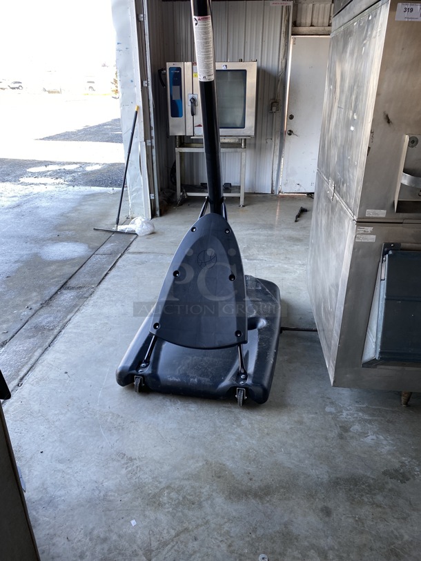 Spalding Metal Floor Style Portable Regulation Size Basketball Hoop w/ Ball Return Panel. Unit Is Less Than 1 Year Old! 34x50x114 - Image 4 of 5