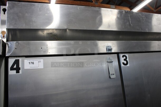 Hobart Model Q3-5 Stainless Steel Commercial 3 Door Reach In Cooler. 120/208-240 Volts, 1 Phase. 82.5x34x83 - Image 2 of 6