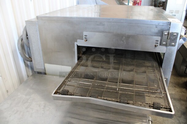 LATE MODEL! Lincoln Impinger Stainless Steel Commercial Conveyor Pizza Oven on Commercial Casters. 240 Volts, 1 Phase. 50x40x43.5 - Image 5 of 6