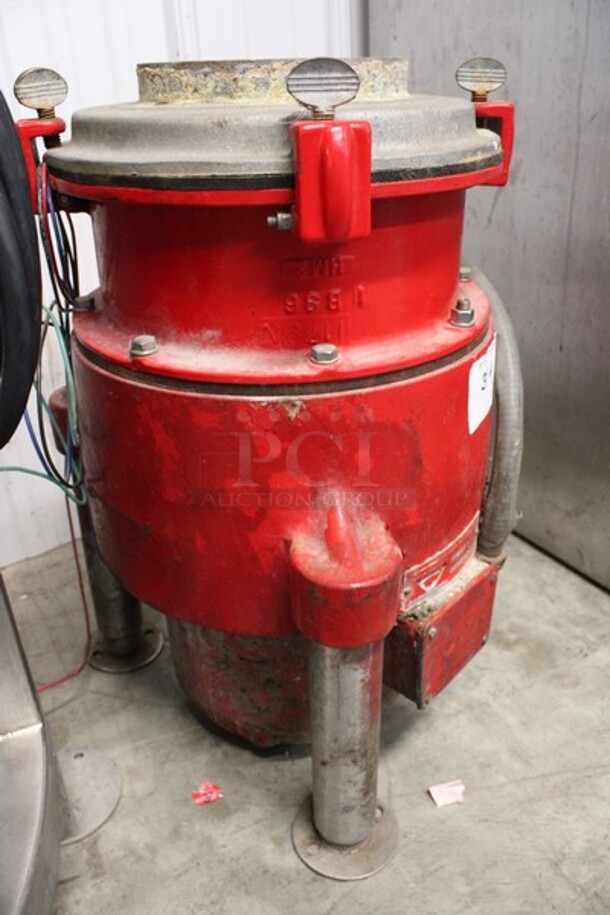 Red Goat Disposers Model B5P-R Metal Commercial Dual Rotation Garbage Disposal. 208-220 Volts, 1 Phase. 18x18x24 - Image 2 of 6