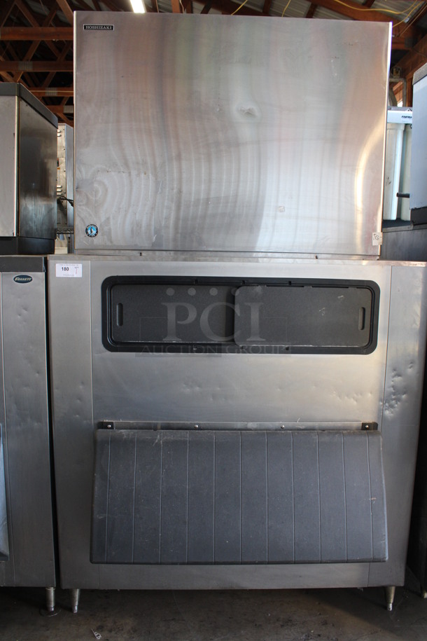 Hoshizaki Model KM-1900SRJ3 Stainless Steel Commercial Ice Machine Head on Hoshizaki Model B-1500SS Stainless Steel Commercial Ice Bin. 208/230 Volts, 3 Phase. 60x43x98.5 - Image 10 of 10