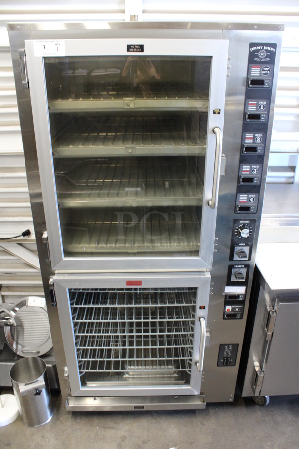 2016 Piper Products Model OP-4-JJ-D Stainless Steel Commercial Floor Style Bakery Oven Proofer on Commercial Casters. 120/208 Volts, 3 Phase. 36x34x74 - Image 1 of 8