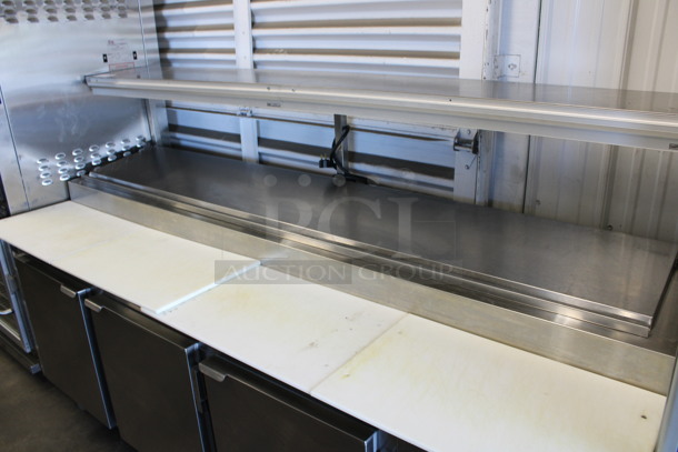 Kairak Model KBP-91S Stainless Steel Commercial Prep Table w/ Over Shelf on Commercial Casters. 115 Volts, 1 Phase. 91x34x58. Tested and Working! - Image 3 of 10