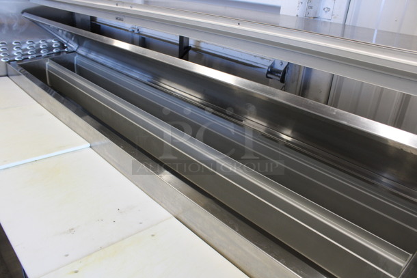 Kairak Model KBP-91S Stainless Steel Commercial Prep Table w/ Over Shelf on Commercial Casters. 115 Volts, 1 Phase. 91x34x58. Tested and Working! - Image 4 of 10
