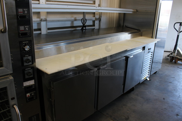 Kairak Model KBP-91S Stainless Steel Commercial Prep Table w/ Over Shelf on Commercial Casters. 115 Volts, 1 Phase. 91x34x58. Tested and Working! - Image 6 of 10
