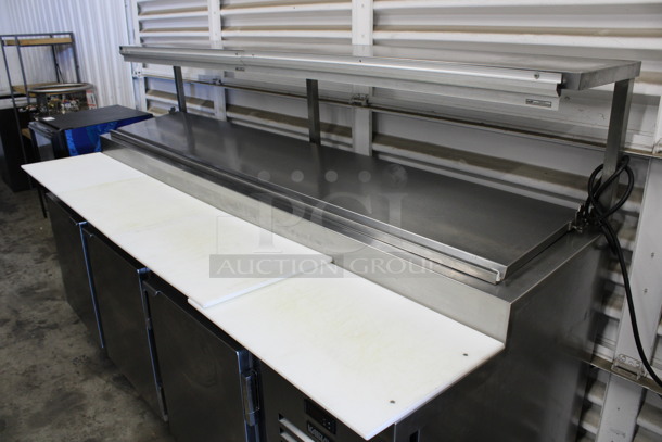 Kairak Model KBP-91S Stainless Steel Commercial Prep Table w/ Over Shelf on Commercial Casters. 115 Volts, 1 Phase. 91x34x58. Tested and Working! - Image 2 of 9