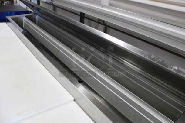 Kairak Model KBP-91S Stainless Steel Commercial Prep Table w/ Over Shelf on Commercial Casters. 115 Volts, 1 Phase. 91x34x58. Tested and Working! - Image 3 of 9